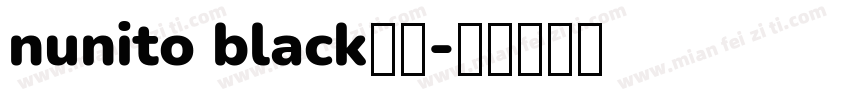 nunito black字体字体转换